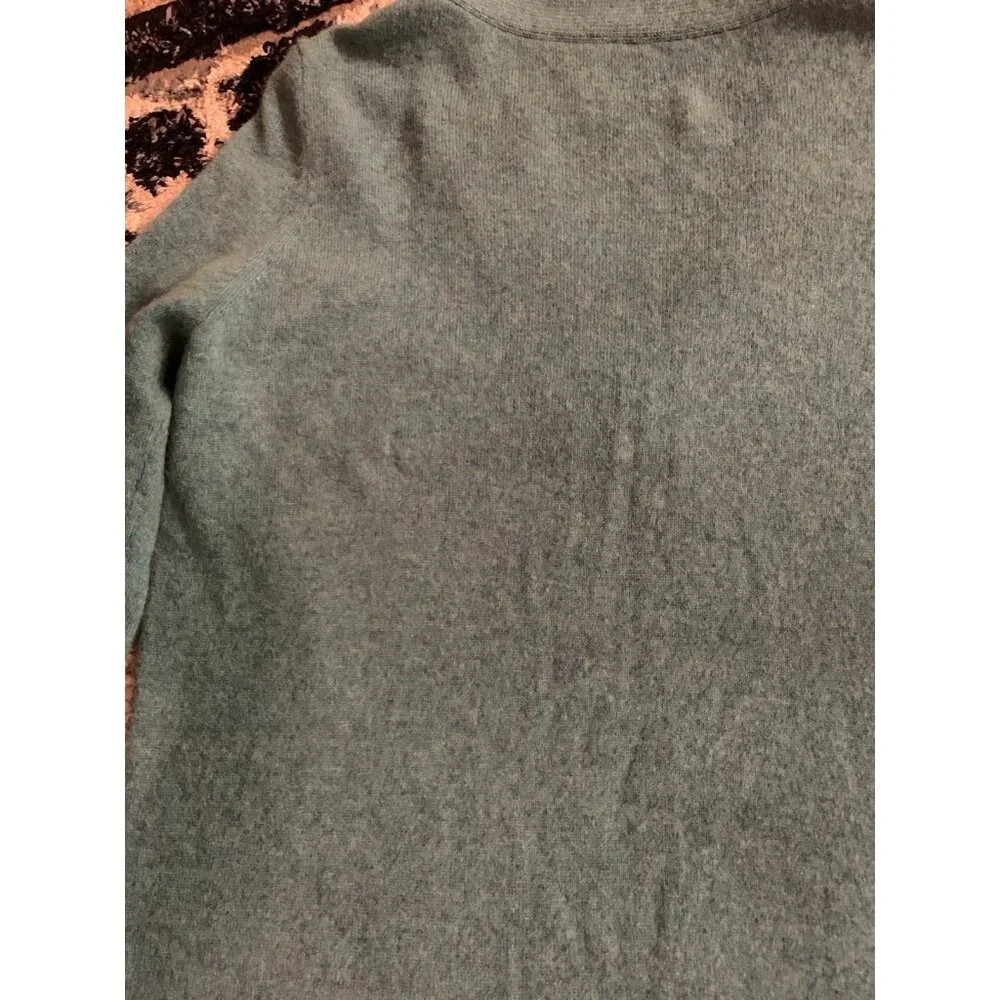 Cynthia Rowley Womens 100% 2 Ply Cashmere V-neck Sweater Sz S Blue Pullover Read - Picture 3 of 7